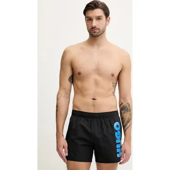 Pánské kraťasy Plavkové šortky Hugo Blue SPLASH 50556769 černá 99X, vel. XXL