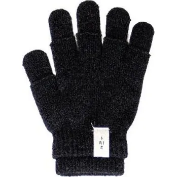 Rukavice Novia Rukavice prstové 2v1 kluk N032 Barva: černá