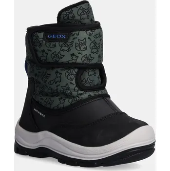 Dívčí sněhule Dětské sněhule Geox FLANFIL ABX zelená barva, B263VE.0BCMN B263VE.0BCMN.24.27 87X, EUR 27