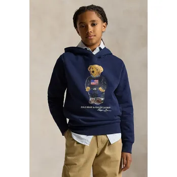 Chlapecká mikina Dětská mikina Polo Ralph Lauren 323A10529001 námořnická modř 59X, vel. 150-161