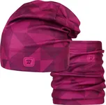 Set fleecové čepice a nákrčníku Yetti - fialová - trojůhelníky, Dráče Velikost: obvod 50-52