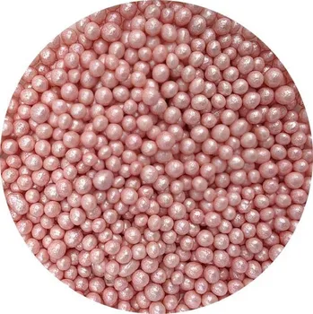 Cukrovo-rýžové perly modré perleťové 5 mm 80g - I LOVE CAKES | Skvělé pro Váš domácí dort