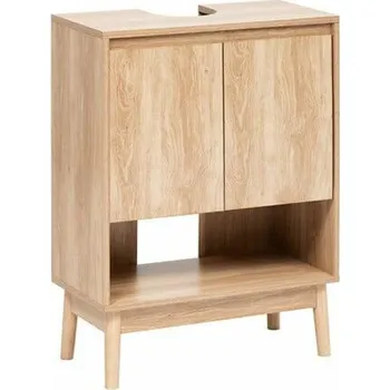 Koupelnový nábytek Koupelnová skříňka pod umyvadlo Abana přírodní dub 60 cm klasický skandinávský styl 5five
