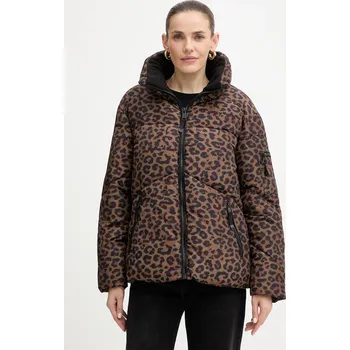 Bunda Guess MARTINA hnědá barva, zimní, W5BL47 W3702 W5BL47.W3702 89X, vel. XL