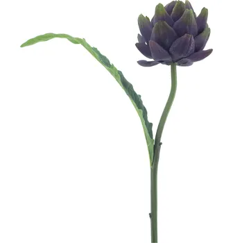 umělá květina umělé květiny, Artyčok větev „Aidone“ fialová 62 cm