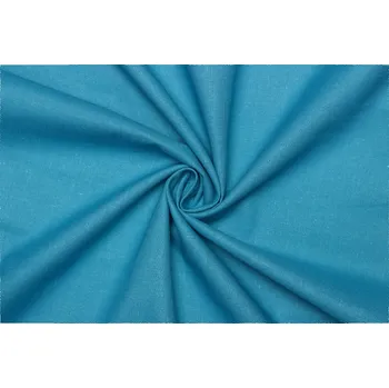 Bavlněné plátno - Tyrkysově modré