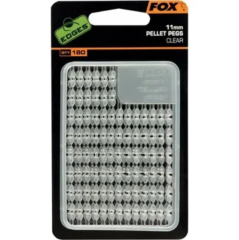 Nástraha FOX Zarážky na Pelety Edges Pellet Pegs Clear - 13 mm / 134 ks