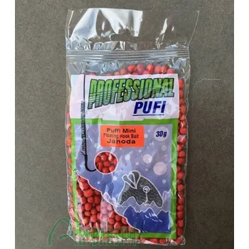 Návnadová surovina PROFESSIONAL Puffi Mini Floating Hook Bait 30 g - Jahoda