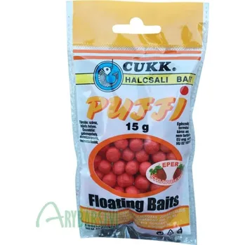 Návnadová surovina CUKK Puffi Small 15 g - jahoda (červená)