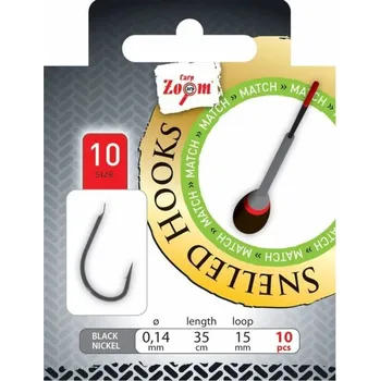 CARP ZOOM Návazec na plavanou Snelled Hook Match - 16 / vlasec 0.12mm