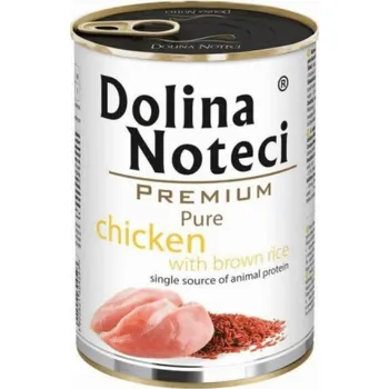 Krmivo pro psa Dolina Noteci Premium Pure mokré krmivo pro psy s kuřecím masem a rýží - 400g