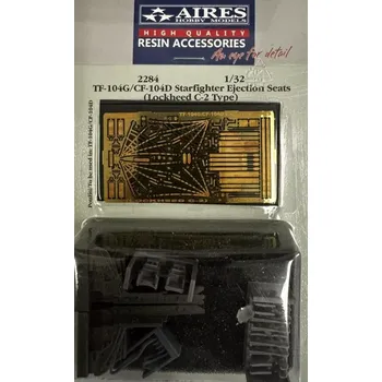 Plastikový model Aires 1/32 TF-104G/CF-104D Starfighter ej.seats C-2 type