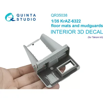 Plastikový model Quinta studio 1/35 KrAZ-6322 floor mats and mudguards (TAKOM)