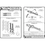 Master 1/48 Spandau LMG 08/15 w/ SHORT charg.handle (2x)