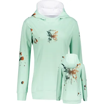 Dámská mikina Dámská funkční mikina premium ALTISPORT VOJ/ALW077MI01 ZELENOORANŽOVÁ M