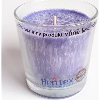 Svíčka Vonná svíčka ve skle levandule