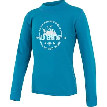 triko dlouhé dětské SENSOR MERINO DOUBLE FACE TERRITORY modré