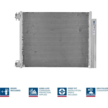 Ventilátor topení a klimatizace Kondenzátor klimatizace NISSENS 941060