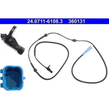 ABS Snímač počtu otáček kol ATE 24.0711-6108.3