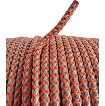 Lany Lano pletené s jádrem PPV 8 mm, 16 pramenné, 200 m, oranžovo-šedé, ENPRO