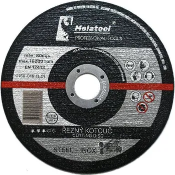 Řezný kotouč Kotouč řezný 150 x 1,6 x 22,2 mm, Molatool Standard