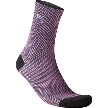 Dámské ponožky KARPOS Cyklistické ponožky klasické - LOGO PRINT W - fialová M