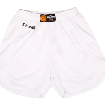 Pánské kraťasy Šortky Spalding Hustle Shorts 40221108-whitewhite Velikost S