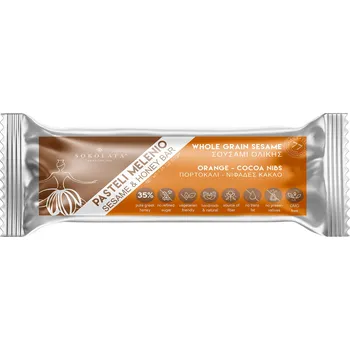 Medová tyčinka se sezamem, pomerančem a kakaem 50g SOKOLATA AGAPITOS