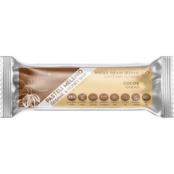 Medová tyčinka se sezamem a kakaem 50g SOKOLATA AGAPITOS