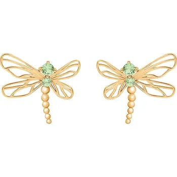 Náušnice Pozlacené náušnice Lilou Dragonfly 182/22/KOL/AZU/ZIC/PO zlatá GLD, vel. ONE SIZE