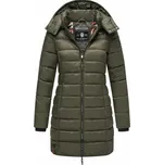 Marikoo ABENDSTERNCHEN Dámský prošívaný kabát s kapucí, olivová