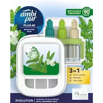 Osvěžovač vzduchu AMBIPUR 3 VOLUTION MORDEW STROJEK 20ML
