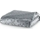 Oboustranný přehoz z mikrovlákna DecoKing Brigha bílo-šedý, velikost 260x280