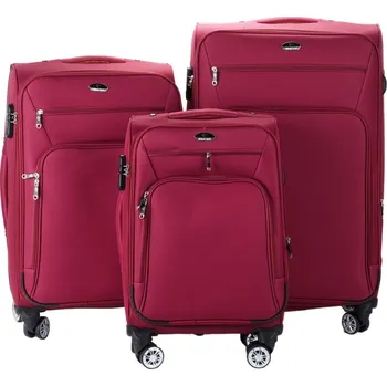 Sada cestovních kufrů s expandérem 30l, 50l, 90l Suitcase 1899 růžová