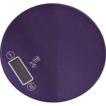 Kuchyňská váha BERLINGERHAUS Váha kuchyňská digitální kulatá 5 kg Purple Eclipse Collection BH-9434