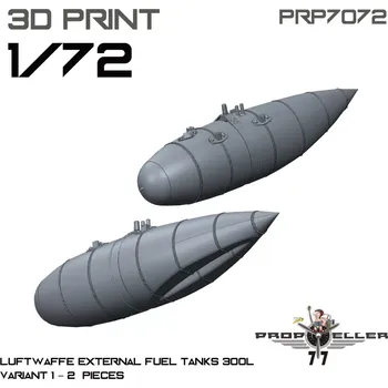 Plastikový model 77PROPELLER 1/72 Luftwaffe ext.fuel tanks 300 l - type 1 (2x)