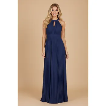 Dámské šaty EVA & LOLA Společenské šaty ROXY tmavě modré Barva: Modrá, Velikost: L