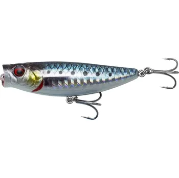 Nástraha SAVAGE GEAR Wobler 3D Minnow PopWalker 8 cm 15.5 g - Sardine