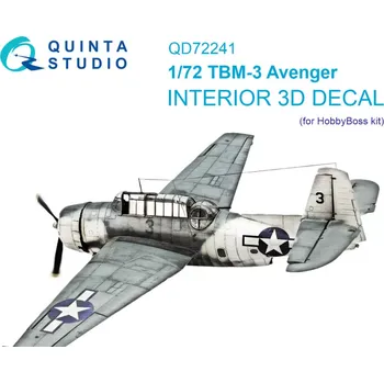 Plastikový model Quinta studio 1/72 TBM-3 Avenger 3D-Print&col.Interior (HOBBYB)