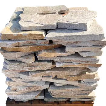 Přírodní kámen Kvarcit Argento – Nášlapné kameny - kámen pro dlažbu (tloušťka 30-60 mm - opravdový křemenec)