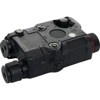 Airsoft FMA FMA AN/PEQ15 LA-5 upgrade verze (LED svítilna, zelený / IR laser) - Černá