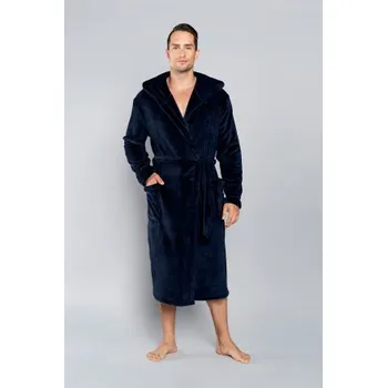 Pánský župan Pánský župan Italian Fashion Mimas - huňatý Tmavě modrá M