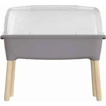 Sadbovač Sadbovač RESPANA PLANTER WOOD HIGH SET, 78 cm, šedý kámen