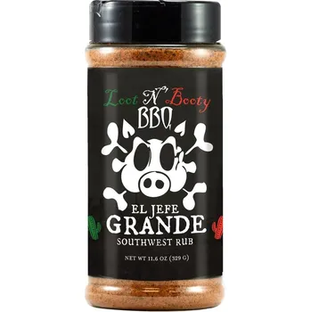 Koření BBQ koření Loot N' Booty BBQ El Jefe Grnde Southwest Rub, 329 g