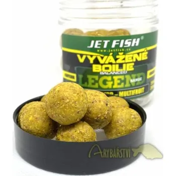 Boilies JET FISH Vyvážené Boilies Legend Range 20 mm 250 ml - Protein Bird Multifruit