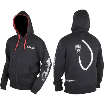 Rybářské oblečení GAMAKATSU Mikina Big Hook Hooded Sweater - XS