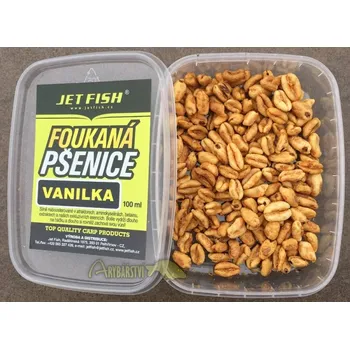Návnadová surovina JET FISH Foukaná Pšenice 100 ml - Vanilka