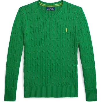 Pánský svetr Dětský bavlněný svetr Polo Ralph Lauren zelená barva, 323702674502 77X, vel. 163-174