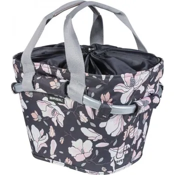 brašna na kolo brašna BASIL Carry All front Magnolia na řidítka šedá