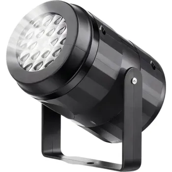 Noční světlo Vánoční laserový projektor 10,6 x 7,5 cm LED světelný efekt s bílými sněhovými vločkami Venkovní i vnitřní dekorace na Vánoce